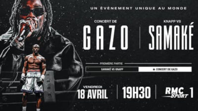 Un combat de boxe anglaise de la WBC en première partie du concert de Gazo, une première mondiale et inédite